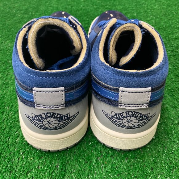 Nike Air Jordan 1 Low SE Craft Mens Basketball Shoes Blue DR8867-400 VNDS Sz 8.5 main image 4